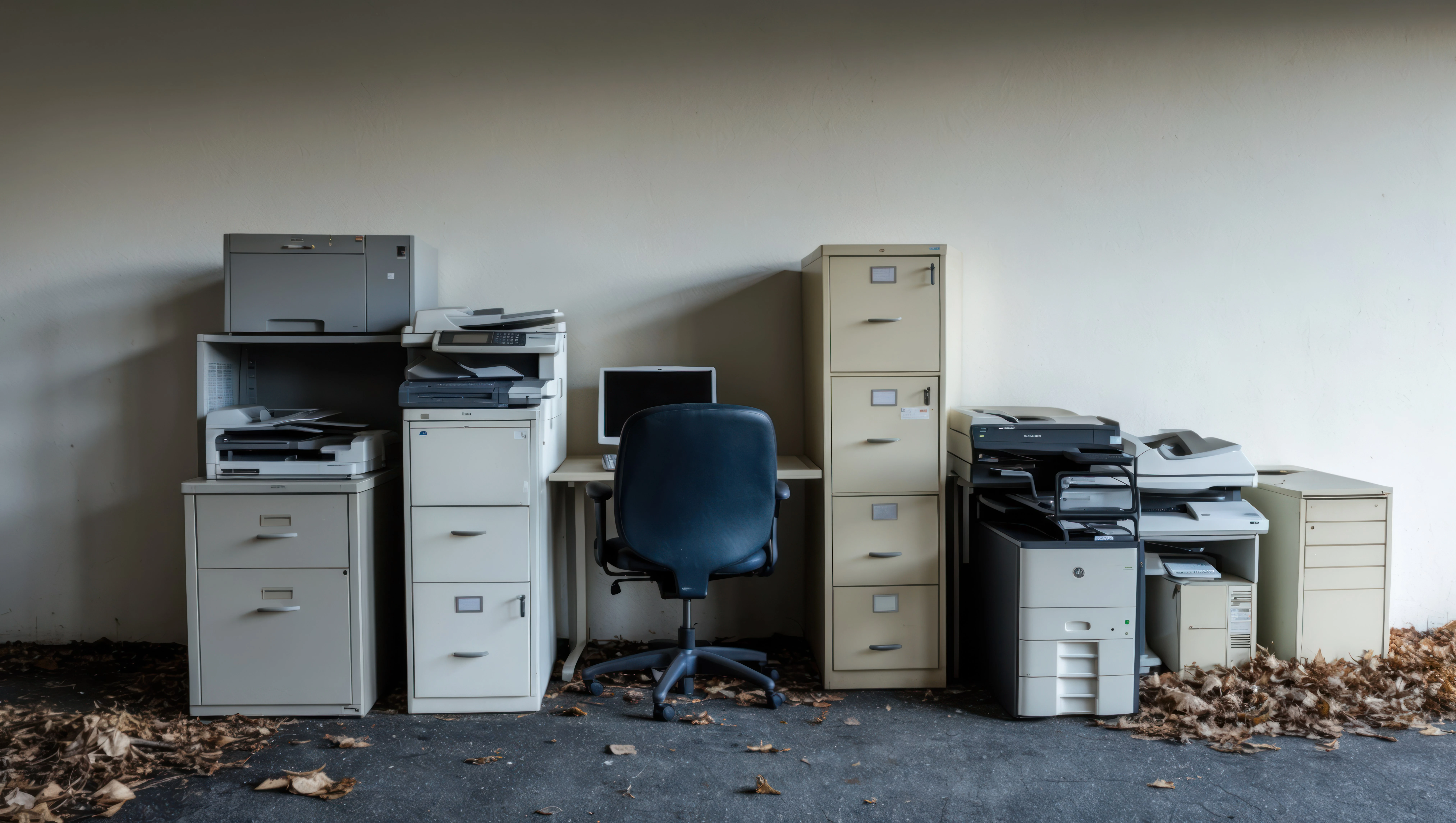 dirty office area everyone ignores
