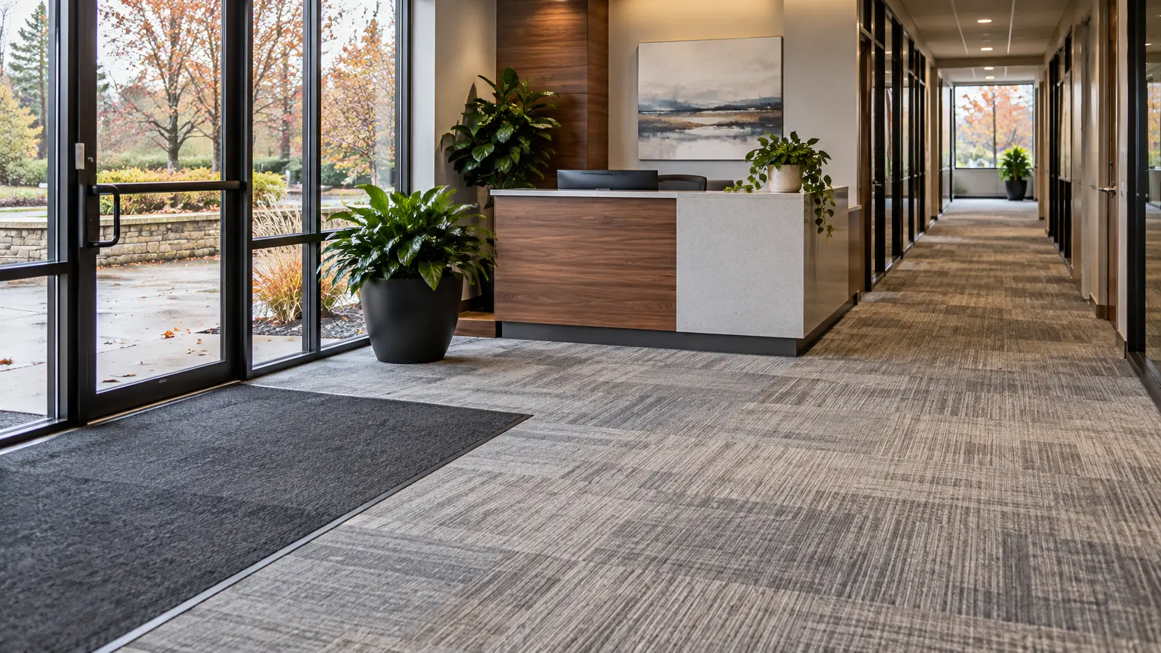 cleaning the office carpet in the fall